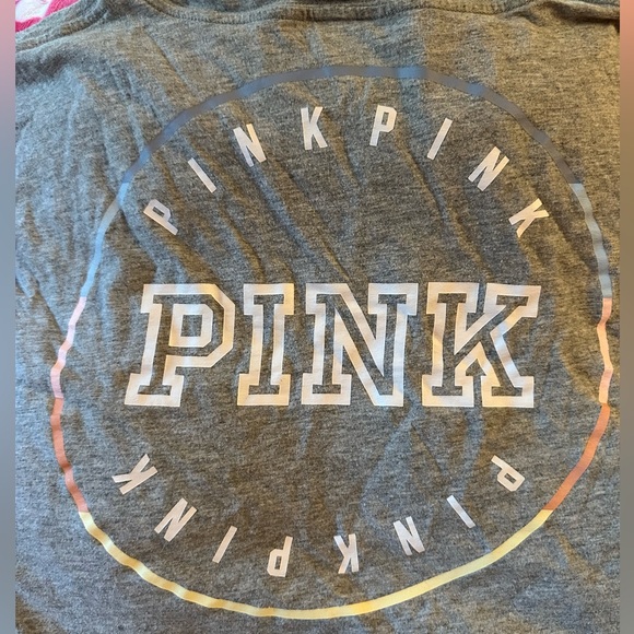 NWOT CROPPED VS PINK TEE - Picture 2 of 5
